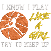 I-Know-I-Play - Basket Embroidery Design - FineryEmbroidery
